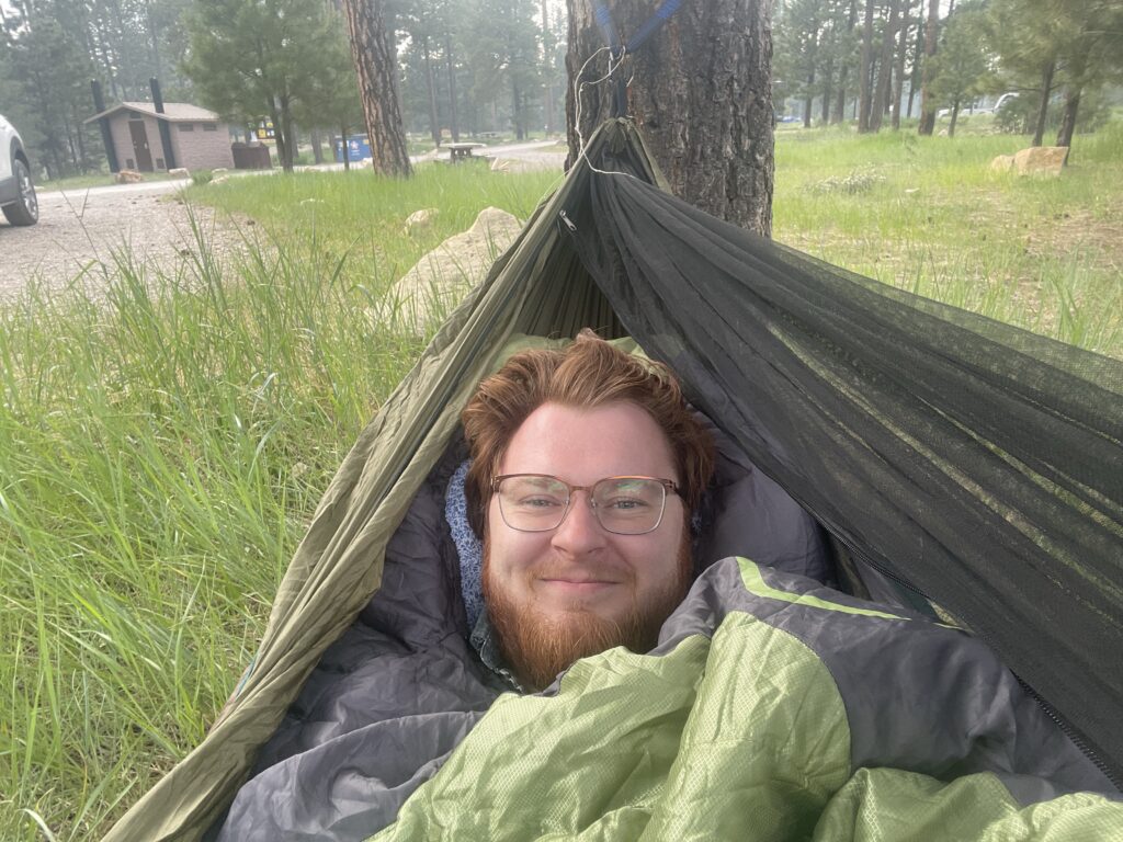 Camping, hammock edition.